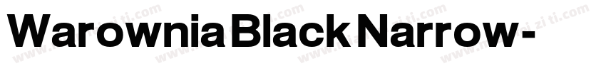 Warownia Black Narrow字体转换